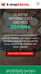 Mobile Screenshot of e-shop-zdarma.cz