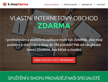 Tablet Screenshot of e-shop-zdarma.cz